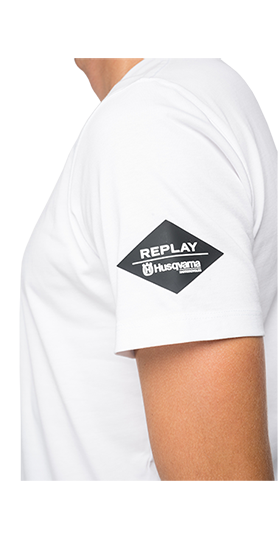 オーガニックコットン Tシャツ REPLAY FOR HUSQVARNA 詳細画像